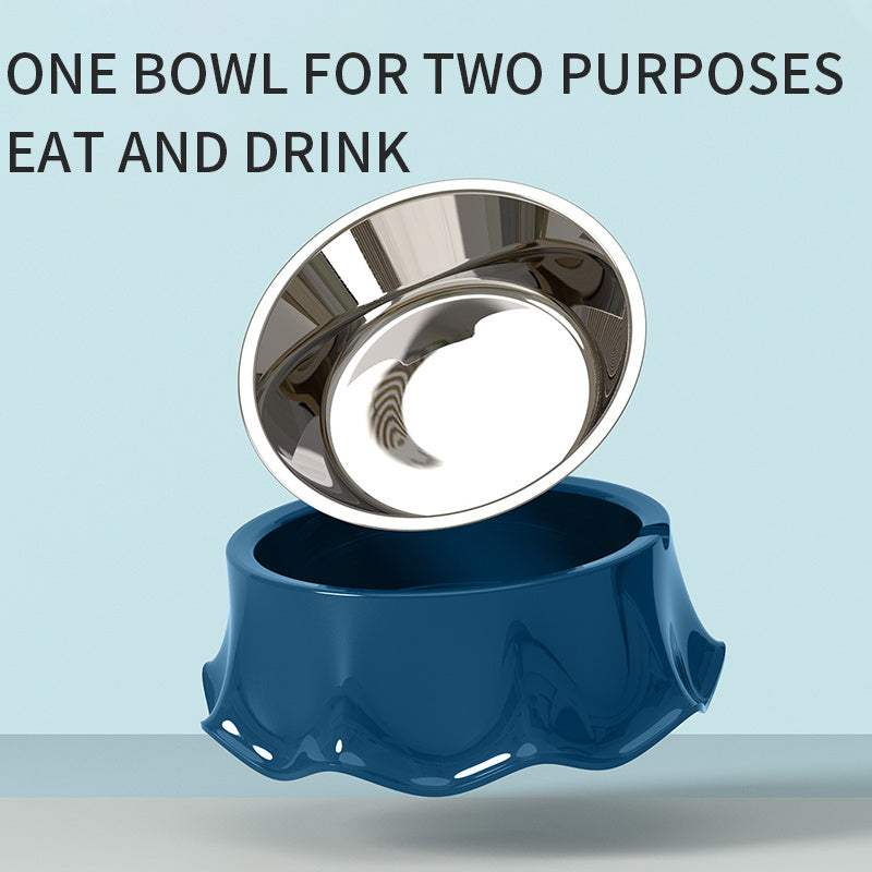 Pet Cat/Dog Bowl For Food And Water, Stainless Steel Pet Feeding Bowl, Non-Slip Stainless Steel, Durable Non-Skid Insulated Heavy Duty With Rubber Bottom
