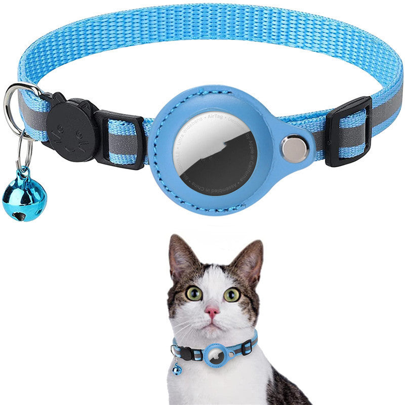 Reflective Collar Waterproof Holder Case For Air tag Protective Cover Cat Kitten Nylon Collar