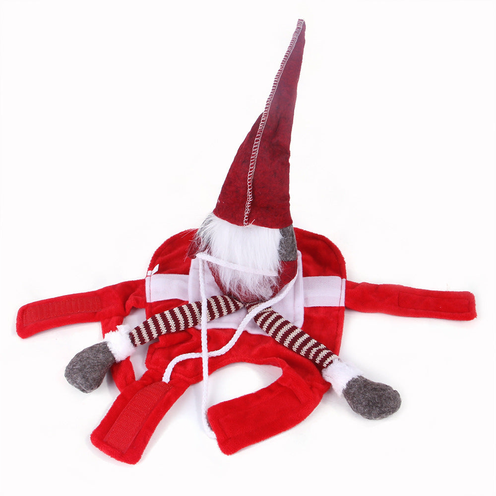 Pet Christmas Riding Costume Pet Costume Cosplay.