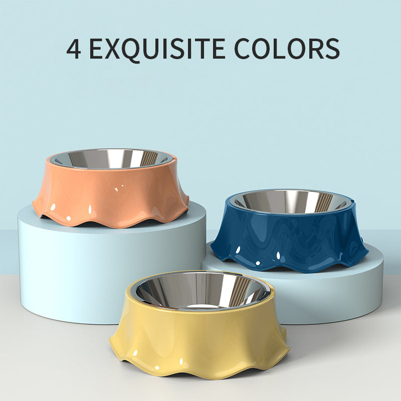 Pet Cat/Dog Bowl For Food And Water, Stainless Steel Pet Feeding Bowl, Non-Slip Stainless Steel, Durable Non-Skid Insulated Heavy Duty With Rubber Bottom