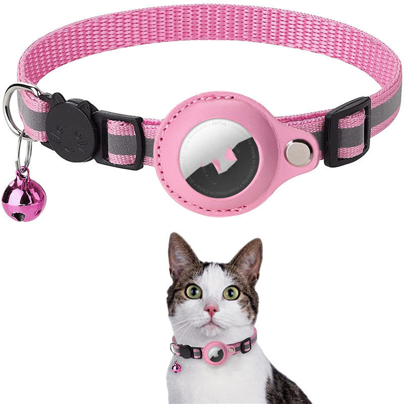 Reflective Collar Waterproof Holder Case For Air tag Protective Cover Cat Kitten Nylon Collar