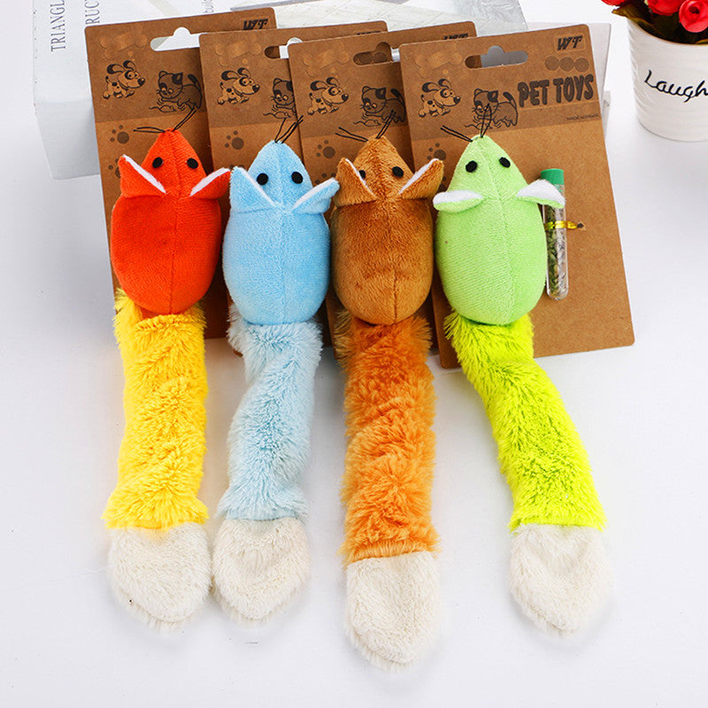 Long Tail Mouse Cat Teaser, Interactive Pets Products