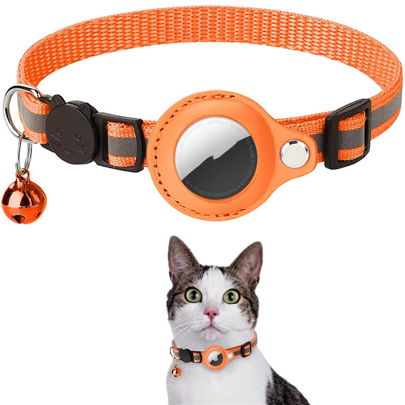 Reflective Collar Waterproof Holder Case For Air tag Protective Cover Cat Kitten Nylon Collar