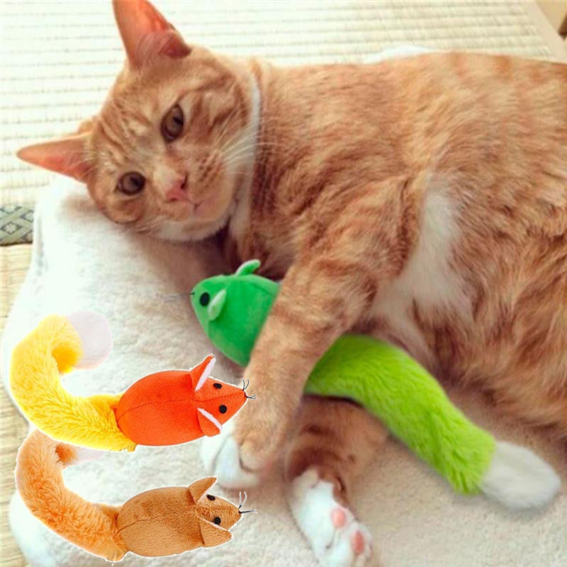 Long Tail Mouse Cat Teaser, Interactive Pets Products