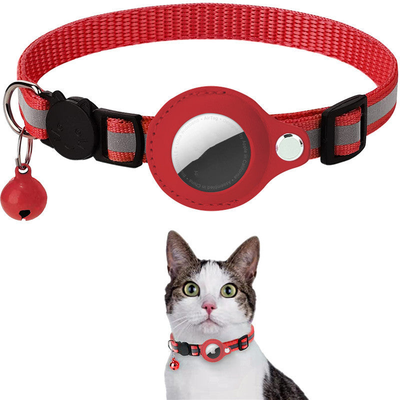 Reflective Collar Waterproof Holder Case For Air tag Protective Cover Cat Kitten Nylon Collar