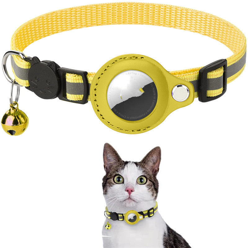 Reflective Collar Waterproof Holder Case For Air tag Protective Cover Cat Kitten Nylon Collar
