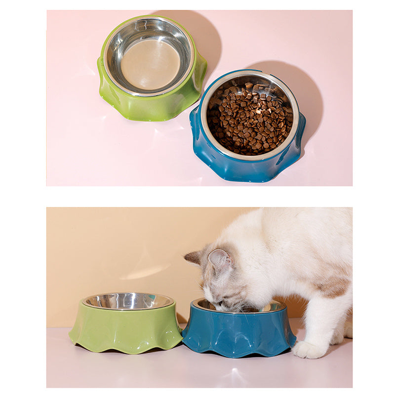 Pet Cat/Dog Bowl For Food And Water, Stainless Steel Pet Feeding Bowl, Non-Slip Stainless Steel, Durable Non-Skid Insulated Heavy Duty With Rubber Bottom