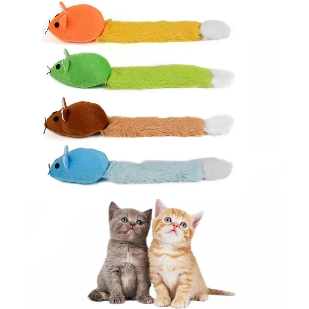 Long Tail Mouse Cat Teaser, Interactive Pets Products