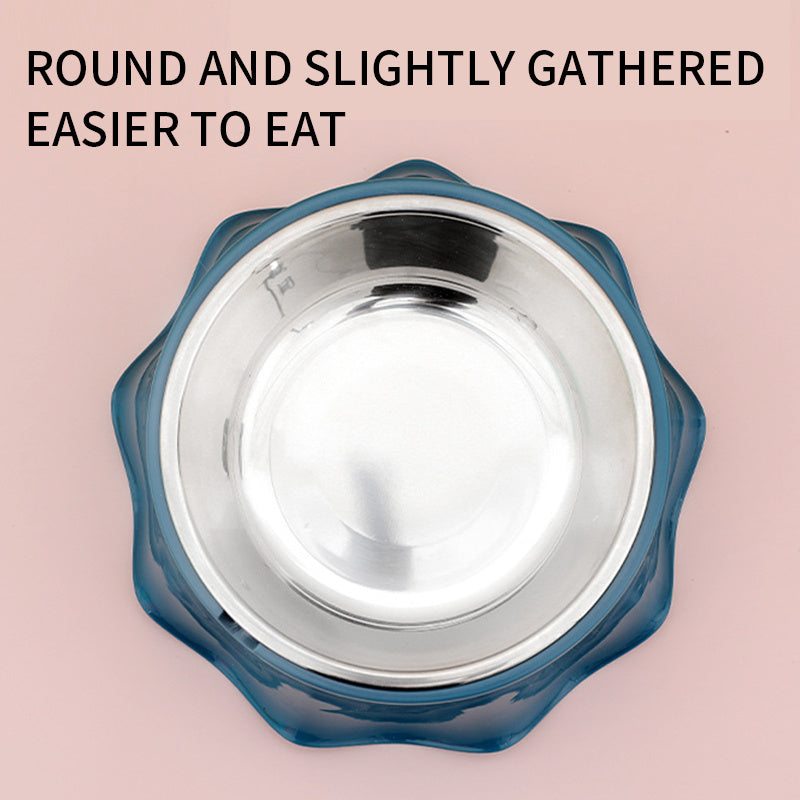 Pet Cat/Dog Bowl For Food And Water, Stainless Steel Pet Feeding Bowl, Non-Slip Stainless Steel, Durable Non-Skid Insulated Heavy Duty With Rubber Bottom