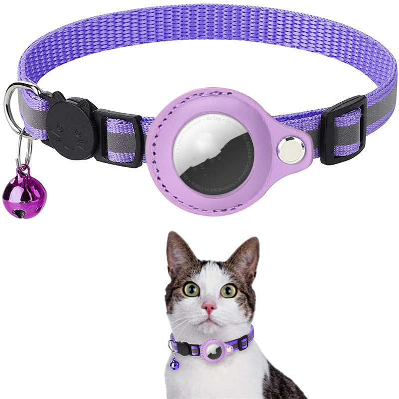 Reflective Collar Waterproof Holder Case For Air tag Protective Cover Cat Kitten Nylon Collar