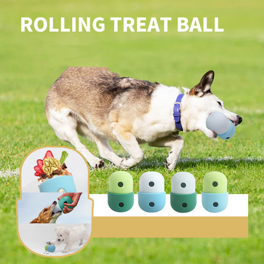 2 In 1 Pet Toy, Dog Toy Silicone Ball